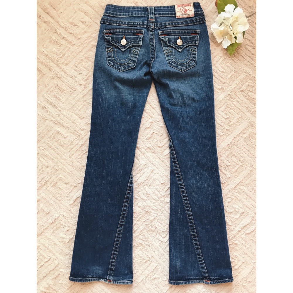 True Religion Twisted Seam Flare Jeans